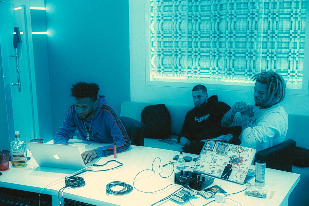 Team meeting around table